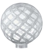 Samlepære Globe glas Iskrystal klar 100Ø 24mm gevind (Passer til adaptor 7001014 og 7001027)